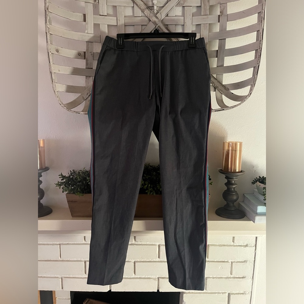 Topman Dark Gray pants with Side Stripes